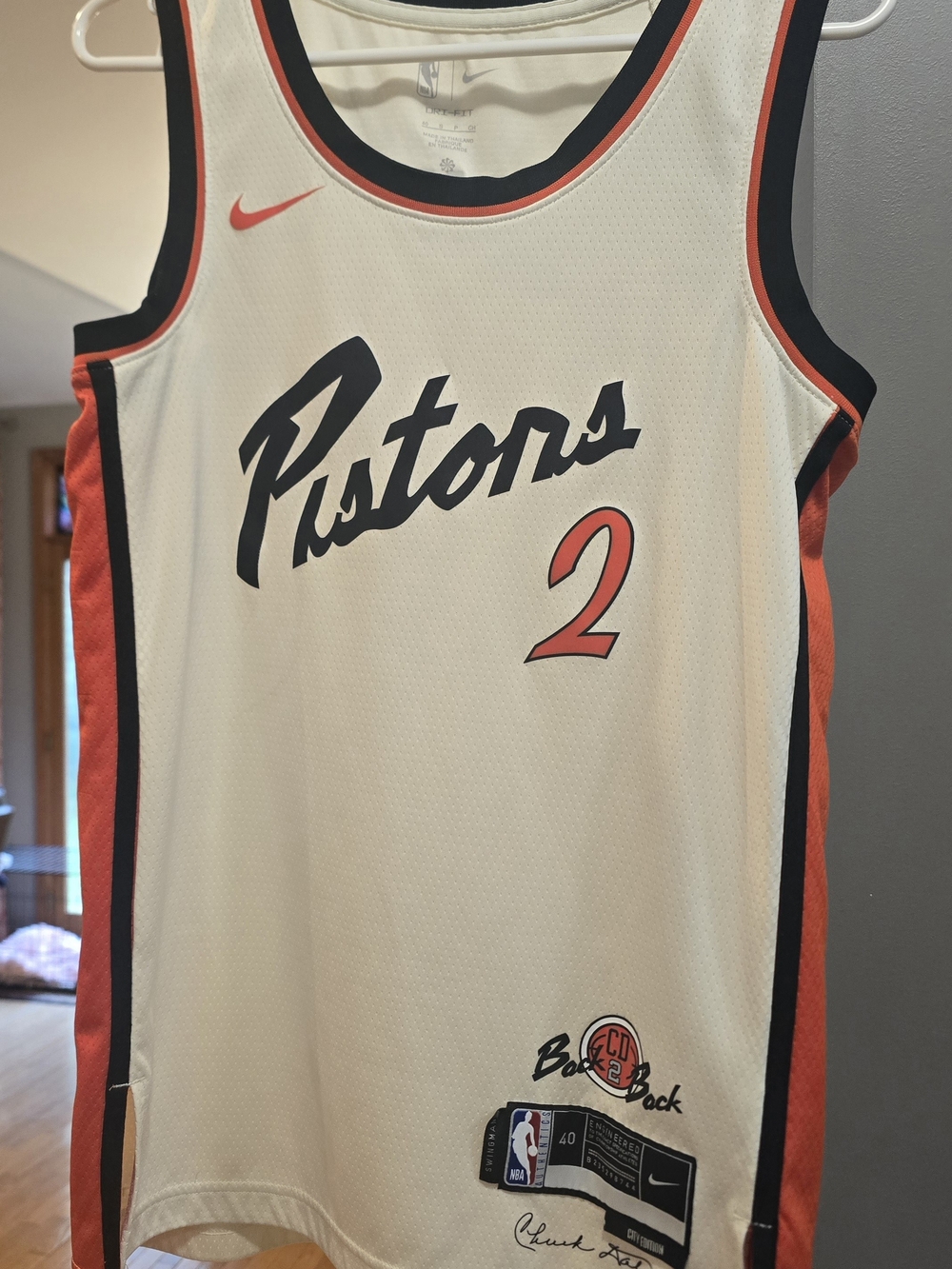 Nike Detroit Pistons Cade Cunningham #2 Swingman Jersey – Adult Small
